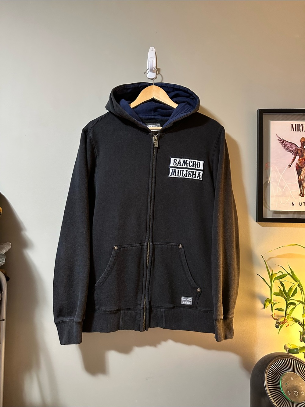 Vintage Mulisha Black Zip-Up Hoodie Jacket